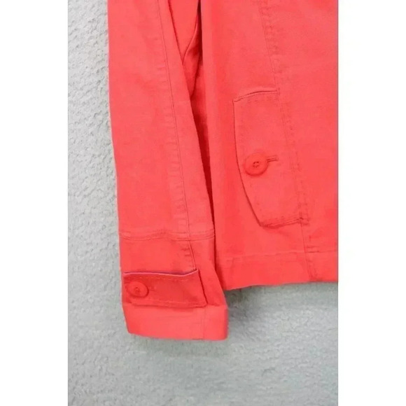 L.L. Bean Women's Red Jacket-Medium-Nautical Anchor Buttons - Picture 3 of 10